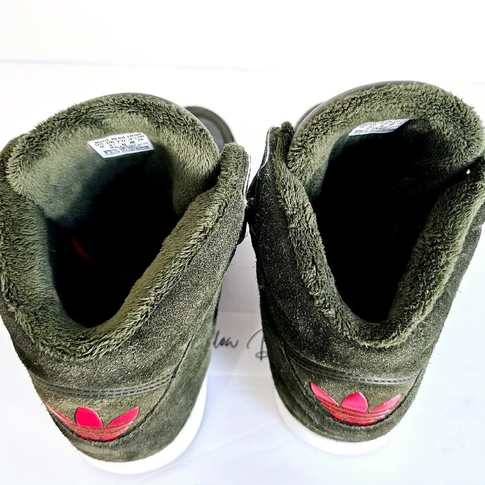 Adidas‎ Rare Winter Night Cargo High Top Sneakers Mens Olive Green Sz 10 Sh402.3
